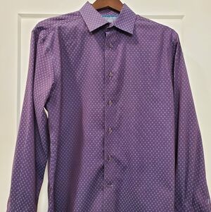 Egara Men's Purple Dress Shirt